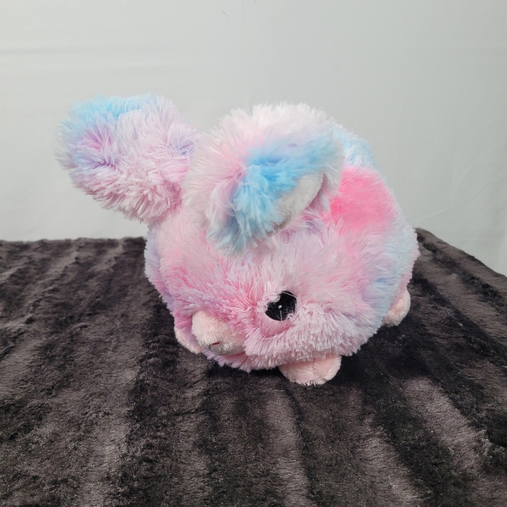 Squishable Mini Cotton Candy Bunny Plush Pink Blue Tie Dye Rabbit Stuffed Animal